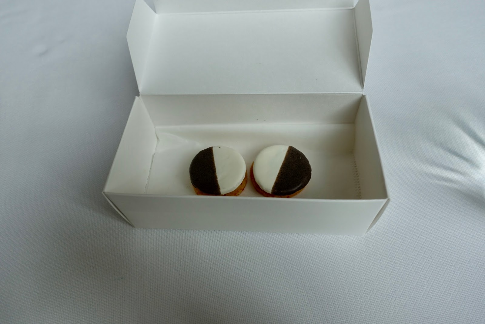 Signature black & white cookies at Eleven Madison Park New York City, the "World's Best Restaurant" of 2017